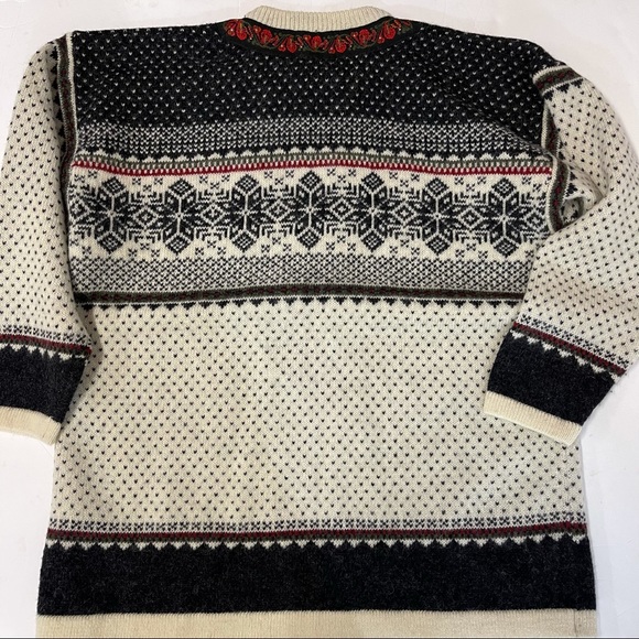 Squaw Valley Icelandic style Alpine wool cardigan sweater vintage - Picture 5 of 7